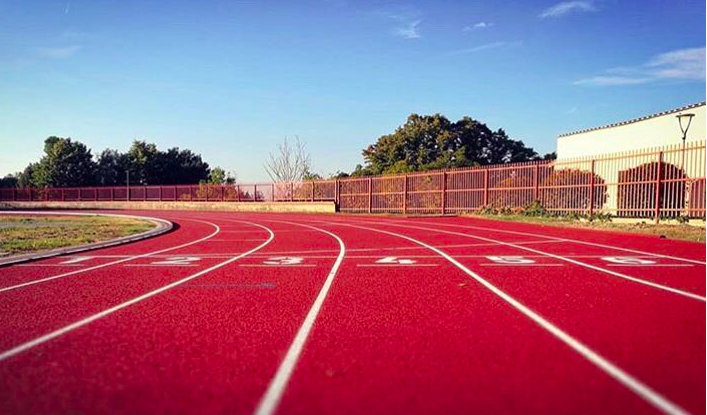 La nuova pista di atletica del Santa Giuliana a Perugia in uno scatto di @elleciu su Instagram
