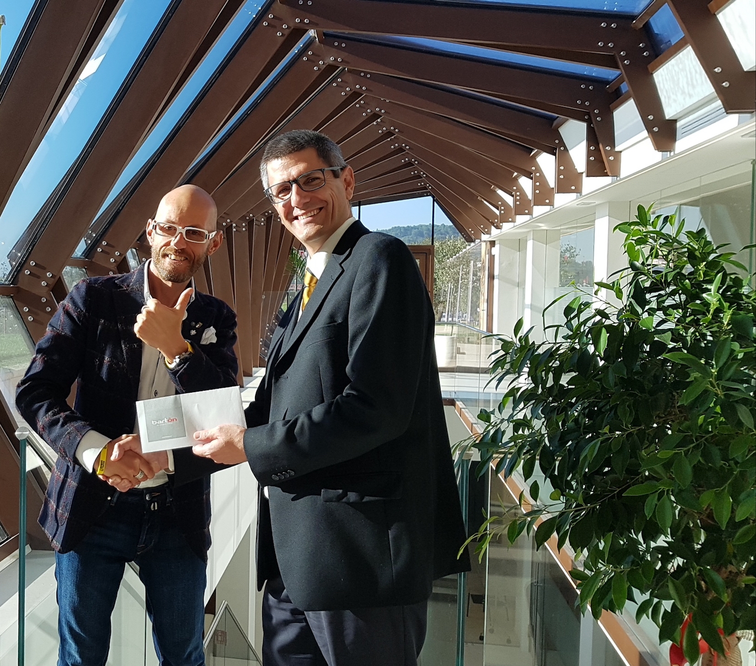 Leonardo Cenci e Matteo Bragone del Gruppo Barton