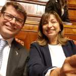 Luca Briziarelli e Donatella Tesei (foto Facebook)