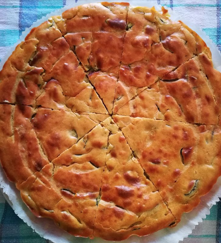 Torta di zucchine vegana