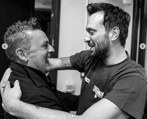 Baggio è un idolo di Cremonini, da sempre tifoso del Bologna (foto Instagram)
