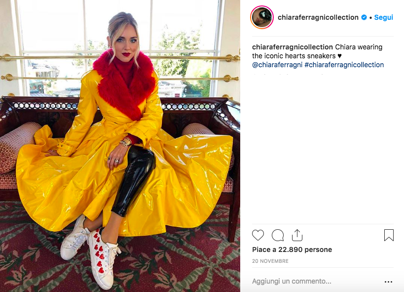 Chiara Ferragni su Instagram