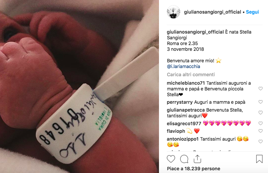 Il post di Giuliano Sangiorgi su Instagram