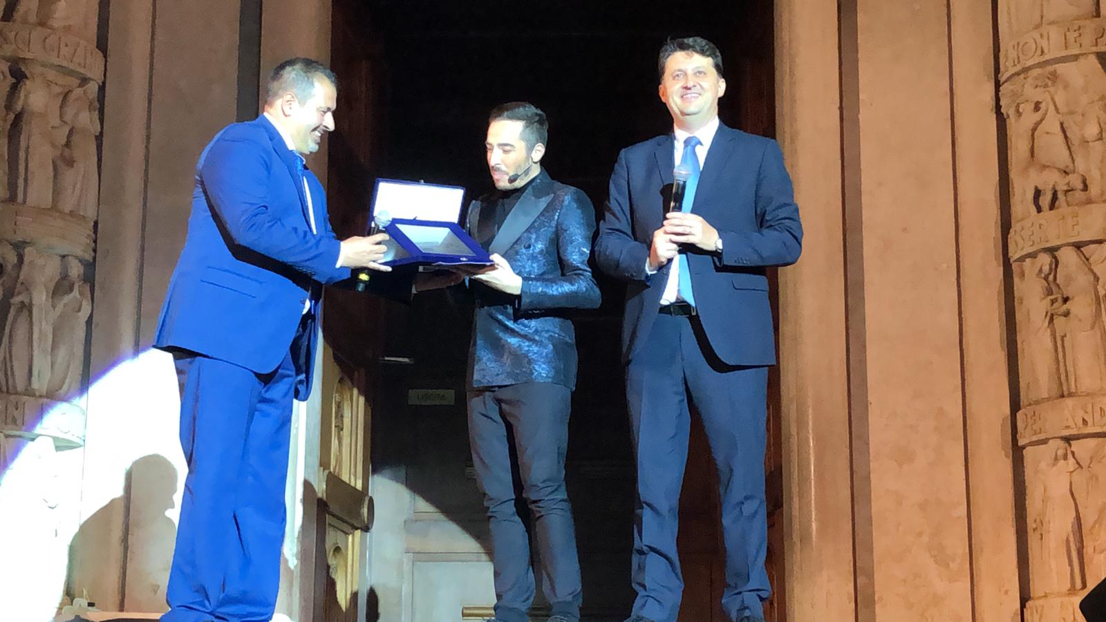 Il sindaco De Carolis con Angelucci e Barberini a Cascia