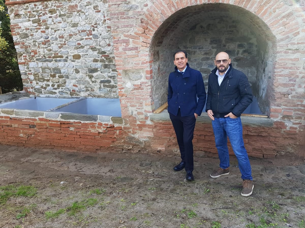 Il sindaco Roberto Ferricelli e il direttore dell'Afor Giuliano Nalli