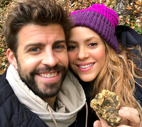 Shakira e Piquè (foto Instagram)