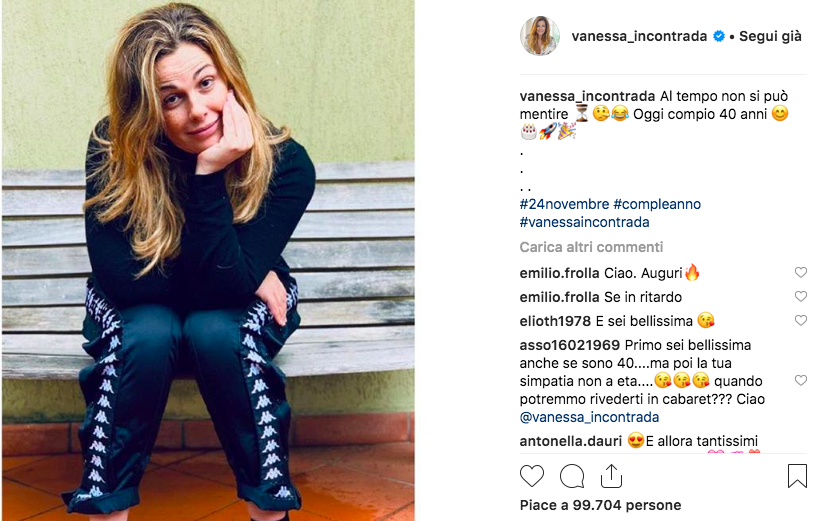Vanessa Incontrada su Instagram festeggia i suoi 40 anni