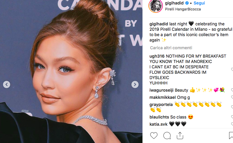 Gigi Hadid (foto Instagram)
