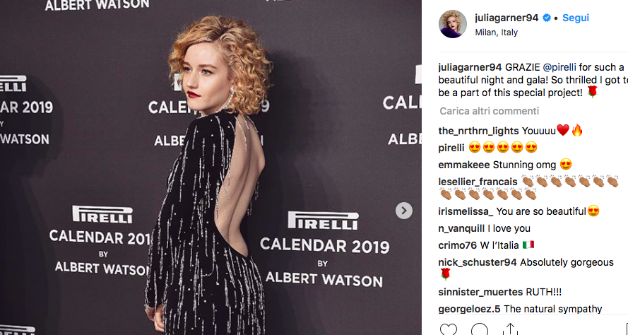 Julia Garner (foto Instagram)