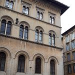 Il palazzo delle Poste e del tribunale civile in piazza Matteotti a Perugia