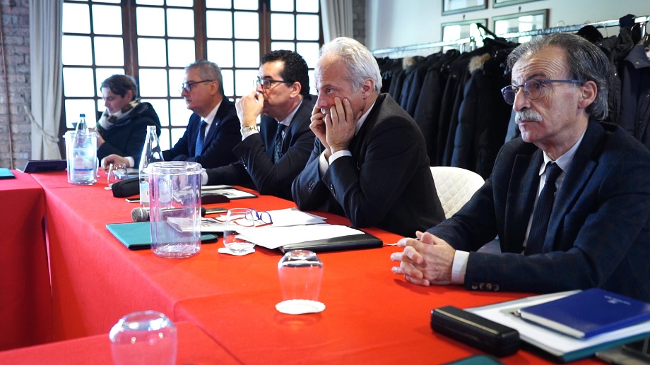 Da destra, Ricci, Bartoccini, Minelli e Mancini