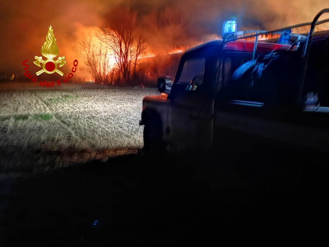 Incendio a Cannaiola di Trevi