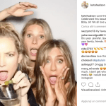 Kate Hudson, Gwyneth Paltrow e Jennifer Aniston (foto Instagram)