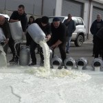 La protesta dei pastori (immagine video Le Iene Mediaset)