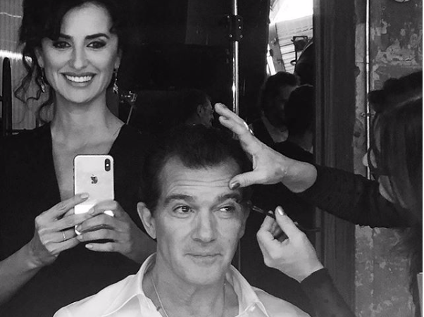 Penelope Cruz e Antonio Banderas (foto Instagram)