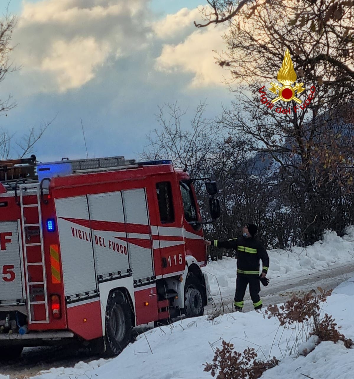 vigili del fuoco Gaifana intervento in alta umbria