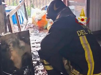 intervento vigili del fuoco di Gaifana a San Pellegrino