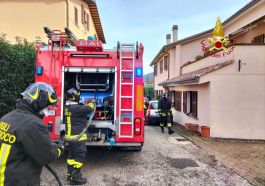 intervento vigili del fuoco di Gaifana a San Pellegrino
