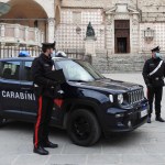 carabinieri di Perugia in piazza IV Novembre