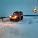 vigili del fuoco Gaifana intervento neve sul monte Cucco