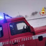 vigili del fuoco Gaifana intervento neve sul monte Cucco