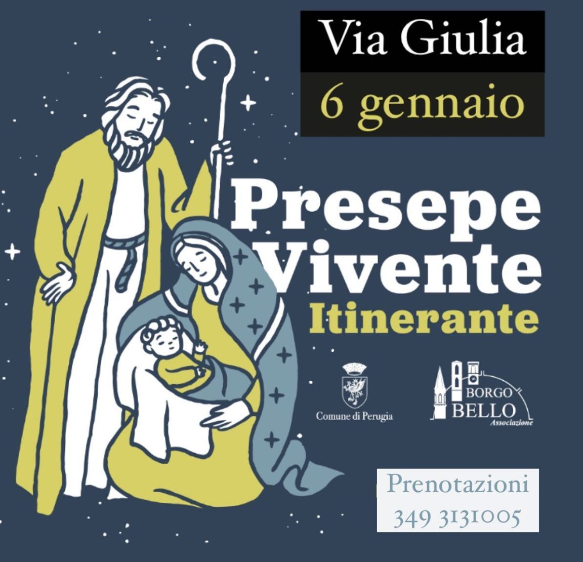 locandina Presepe Vivente Borgo Bello 2022