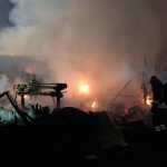 Incendio in via Settevalli