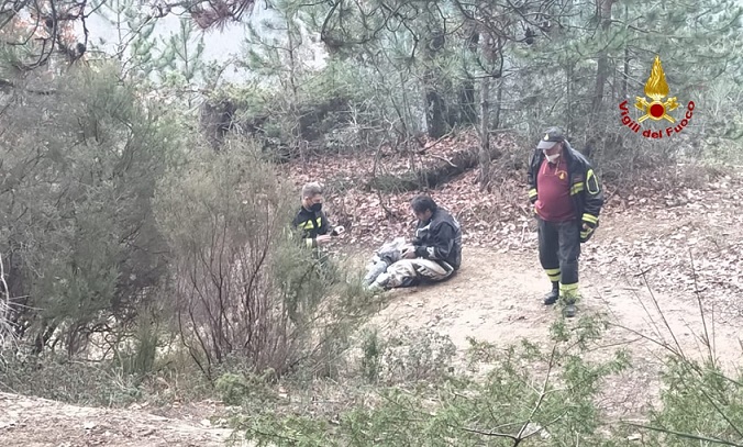 soccorso dai vigili del fuoco alla Madonna di Belvedere