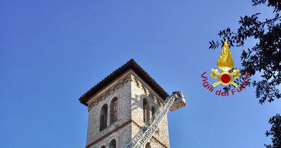 vigili del fuoco in via Berardi