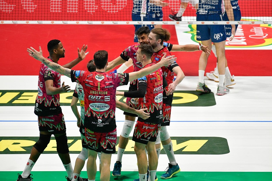 Sir Safety Conad Perugia3-1 a Piacenza 