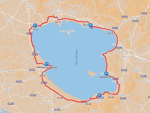 Strasimeno 2022 - Il percorso
