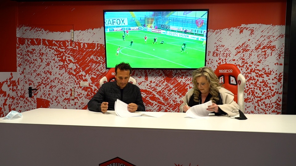 Firma convenzione Itts Volta e Perugia calcio 