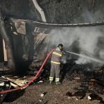 Incendio a vocabolo Ponte: fiamme in annesso agricolo