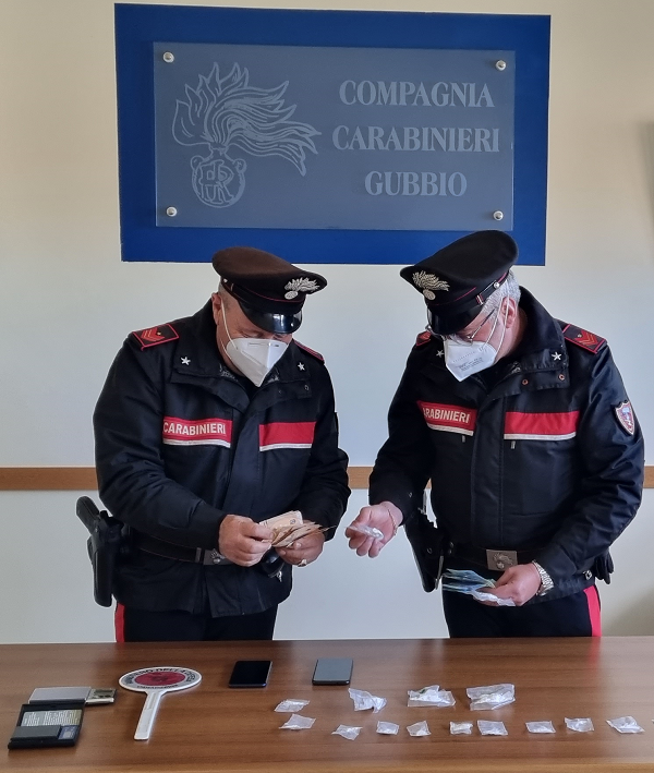 droga carabinieri gubbio