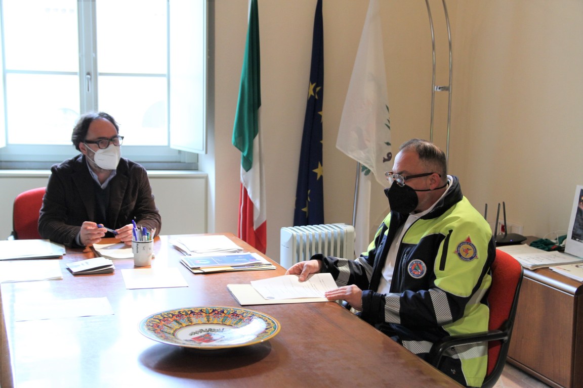 Il «grazie» del sindaco Carizia ai volontari della ProCiv