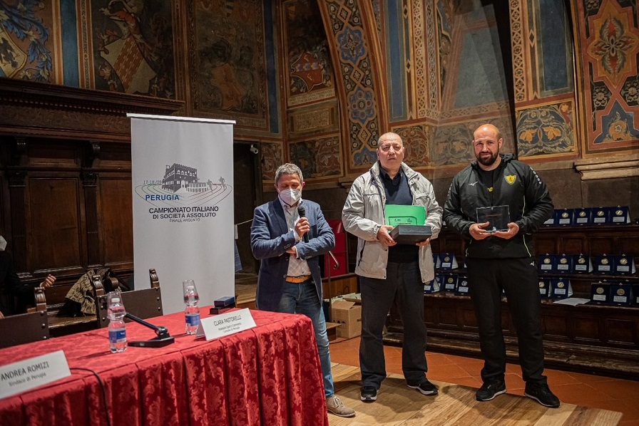 presentazione finale Argento Perugia 2022 premiazioni anno precedente