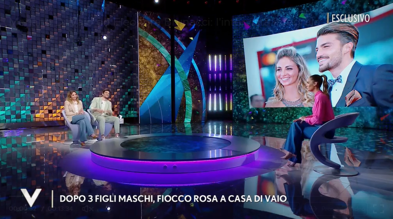 Marino Di Vaio ed Eleonora Brunacci ai microfoni di Silvia Toffanin