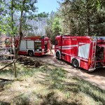 Incendio in un'azienda equestre di Taverne di Corciano