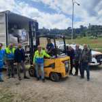 Partenza materiale raccolto Misericordia