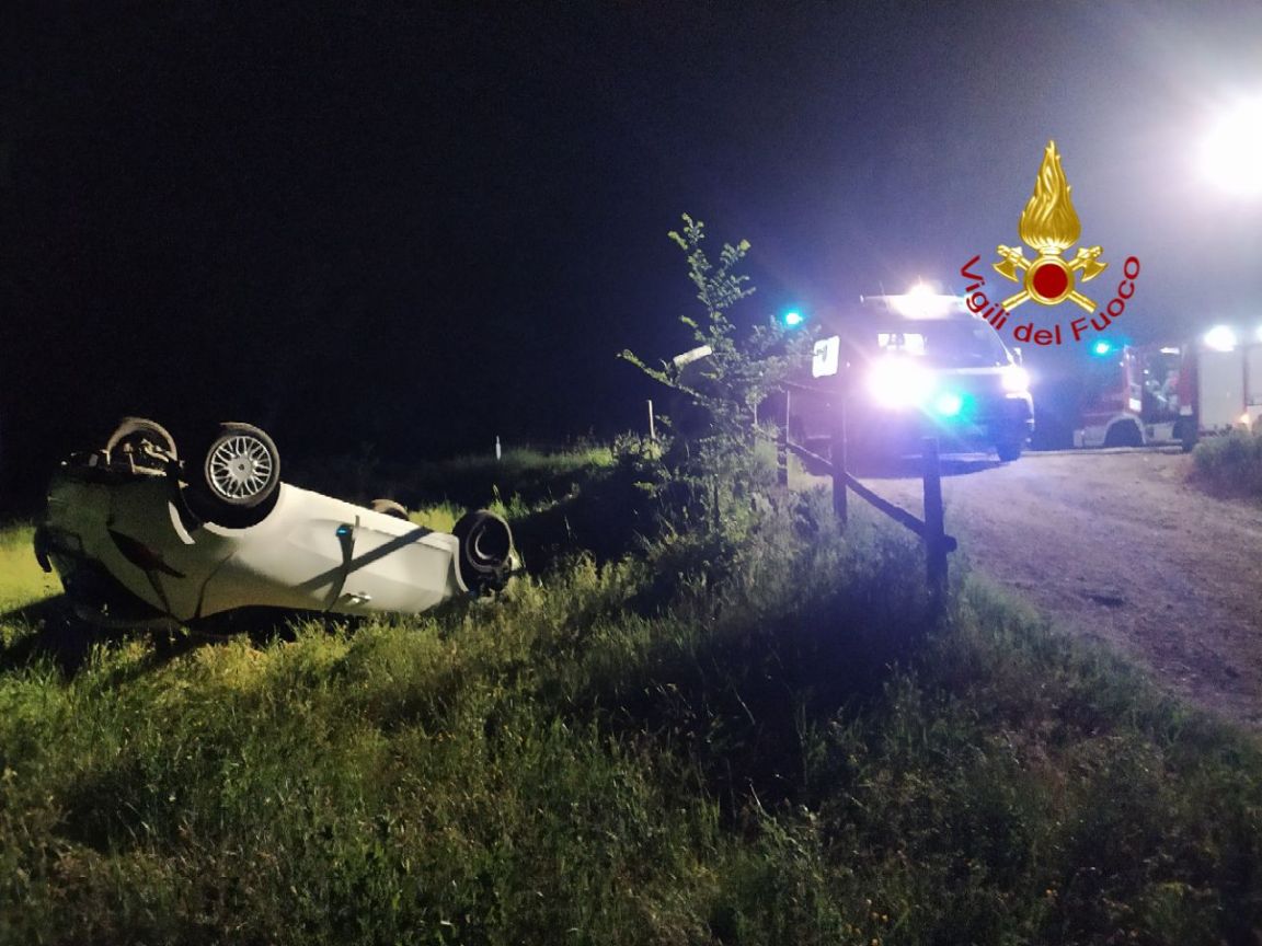 Incidente lungo la strada di Casali di Serravalle