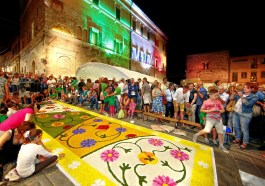 Infiorate Spello notte