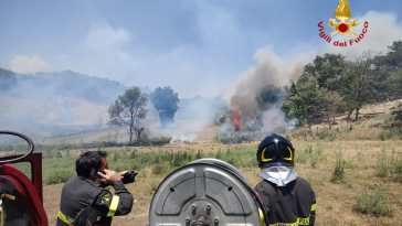 incendio la quercia narni