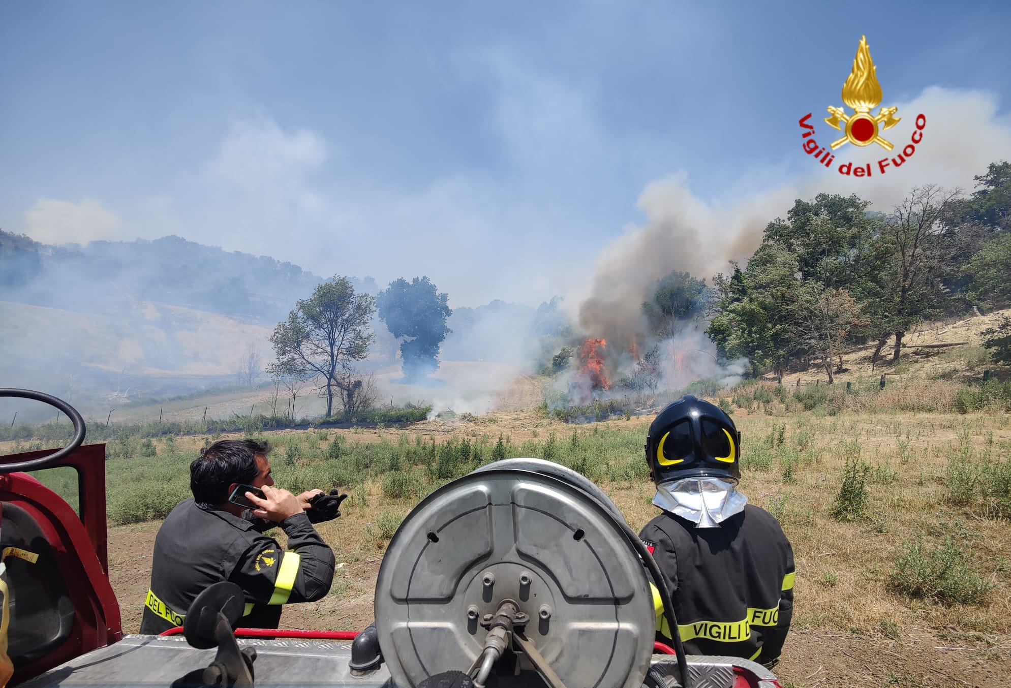 incendio la quercia narni