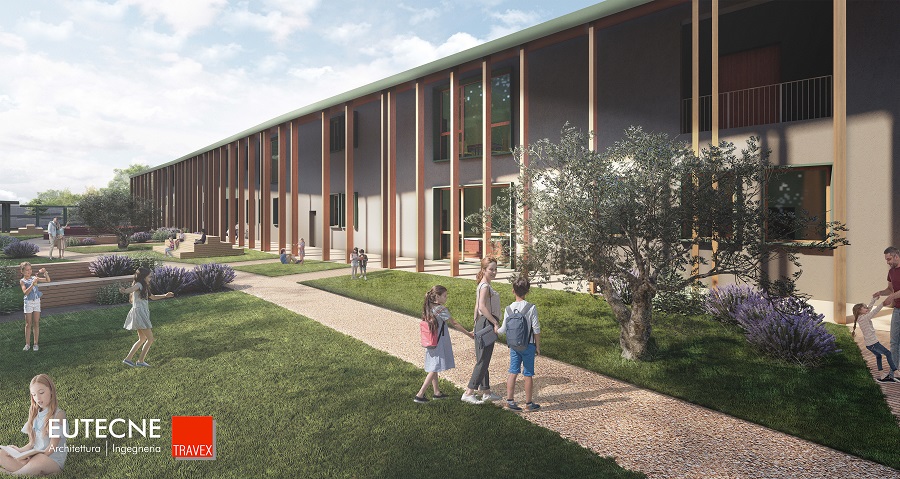 progetto nuovo polo scolastico Gualdo Cattaneo