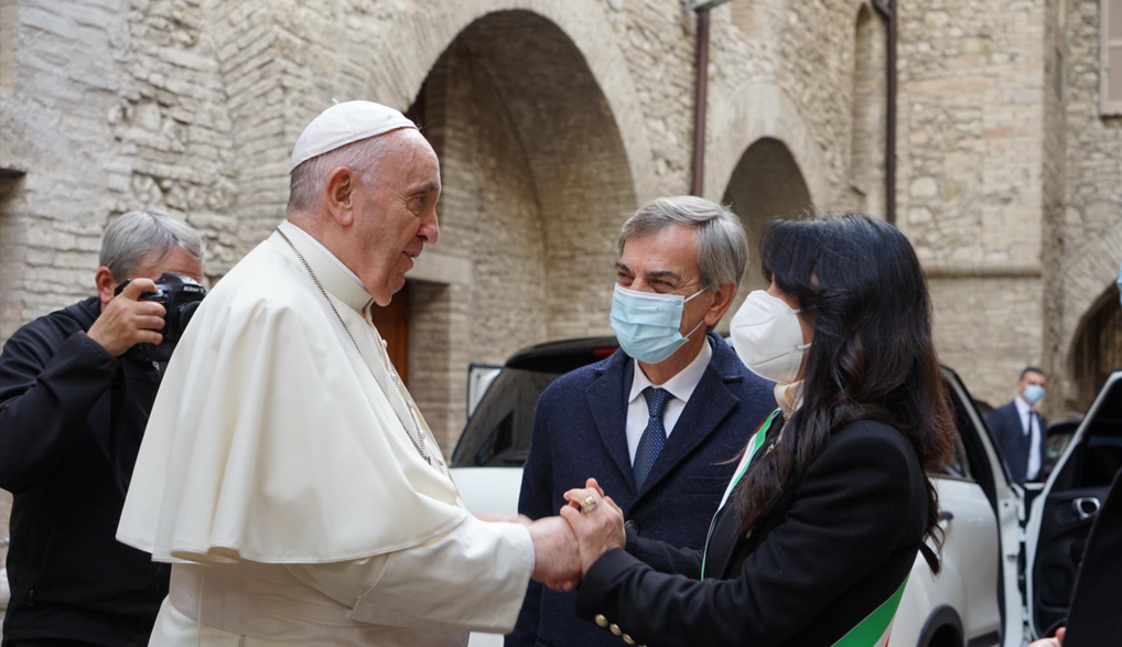 Papa Francesco e Stefania Proietti