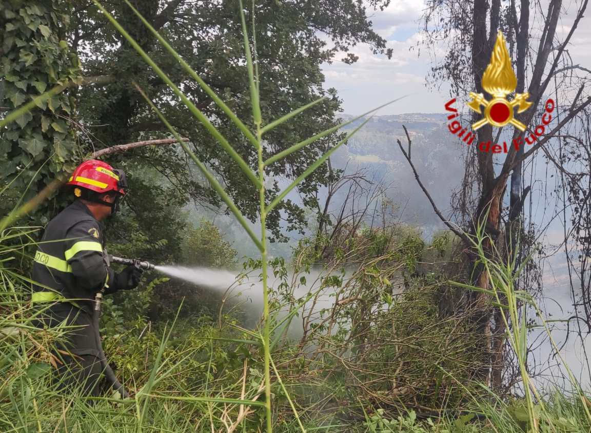 Incendio a Vigne di Narni
