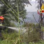 Incendio a Vigne di Narni
