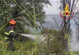 Incendio a Vigne di Narni
