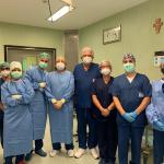 equipe chirurgica della Clinica urologica dell’ospedale di Perugia