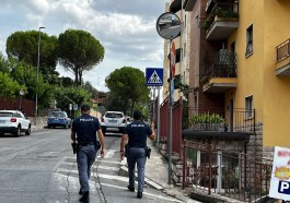 Polizia Perugia a piedi